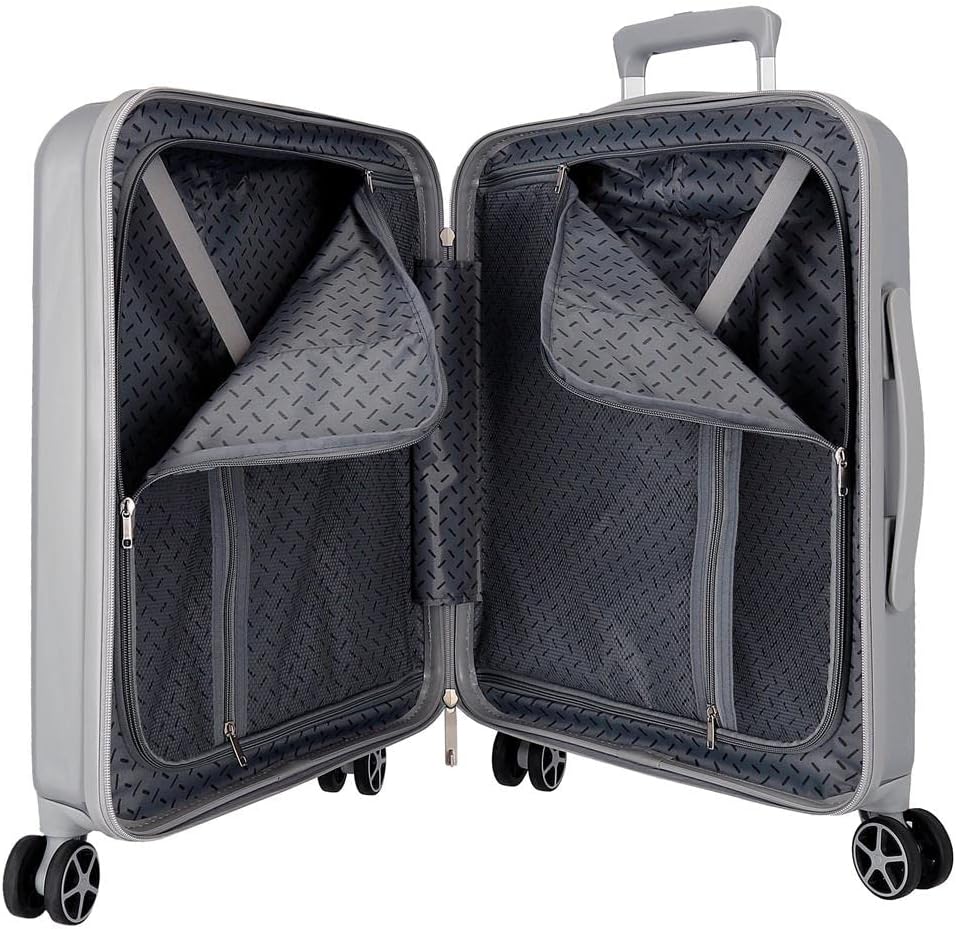 Conjunto de Malas Disney Stitch Cinza com Cadeado TSA Integrado