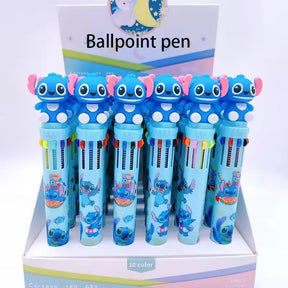 Kit com 36 peças Caneta esferográfica Stitch  0.5