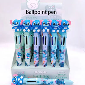 Kit com 36 peças Caneta esferográfica Stitch  0.5